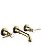 AXOR-HG-AXOR-Montreux-3-Loch-Waschtischarmatur-Unterputz-fuer-Wandmontage-mit-Auslauf-165-225-mm-und-Hebelgriffen-Polished-Gold-Optic-16534990 gallery number 1